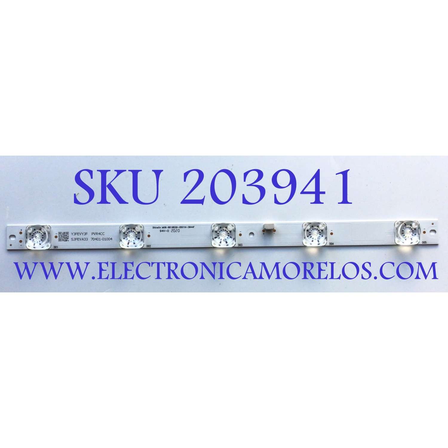 LED ORIGINAL PARA TV INSIGNIA / NUMERO DE PARTE SHINEON M08-BD18530-0501N-3644F / 70401-01004 / YJFEVYJF / SJFEVA33 / PANEL BOEI185WX1 / MODELO NS-19D310NA21
